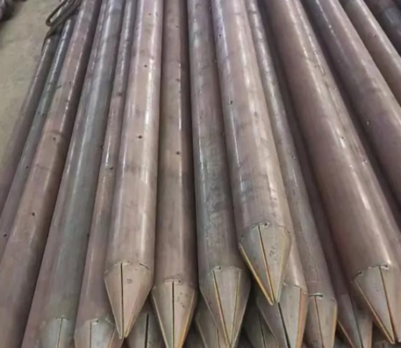 朔州尖头钢花管隧道打设